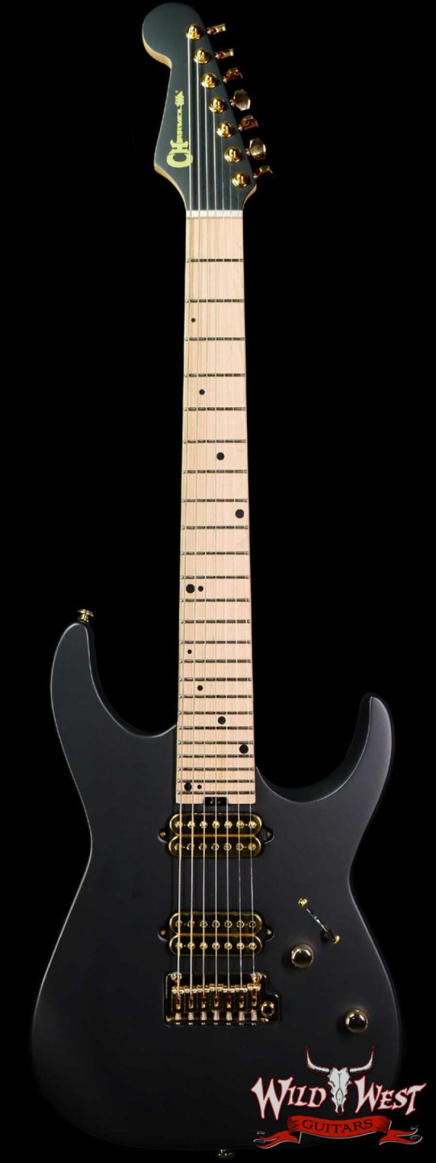 Charvel Angel Vivaldi Signature DK24-7 Nova 7-String HH Maple Fingerboard Satin Black