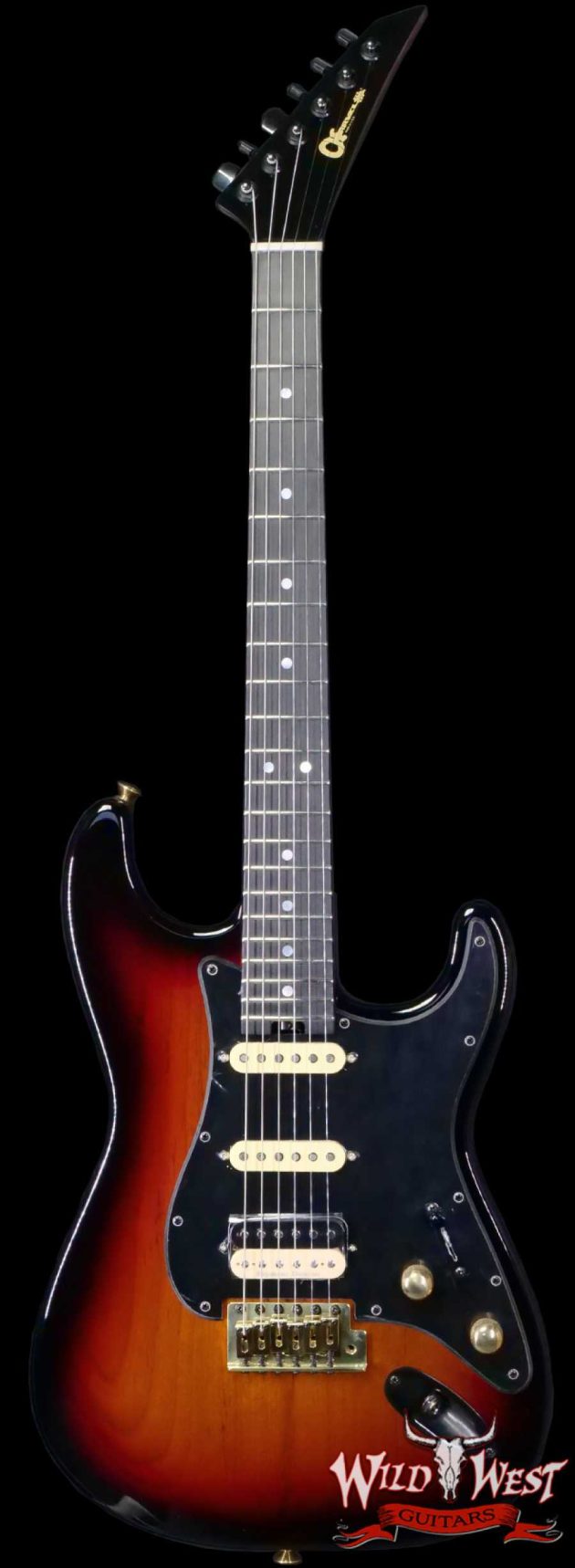 Charvel Custom Shop USA Special Edition So-Cal Style-1 HSS Ebony Fingerboard 3 Tone Sunburst 8.15 LBS