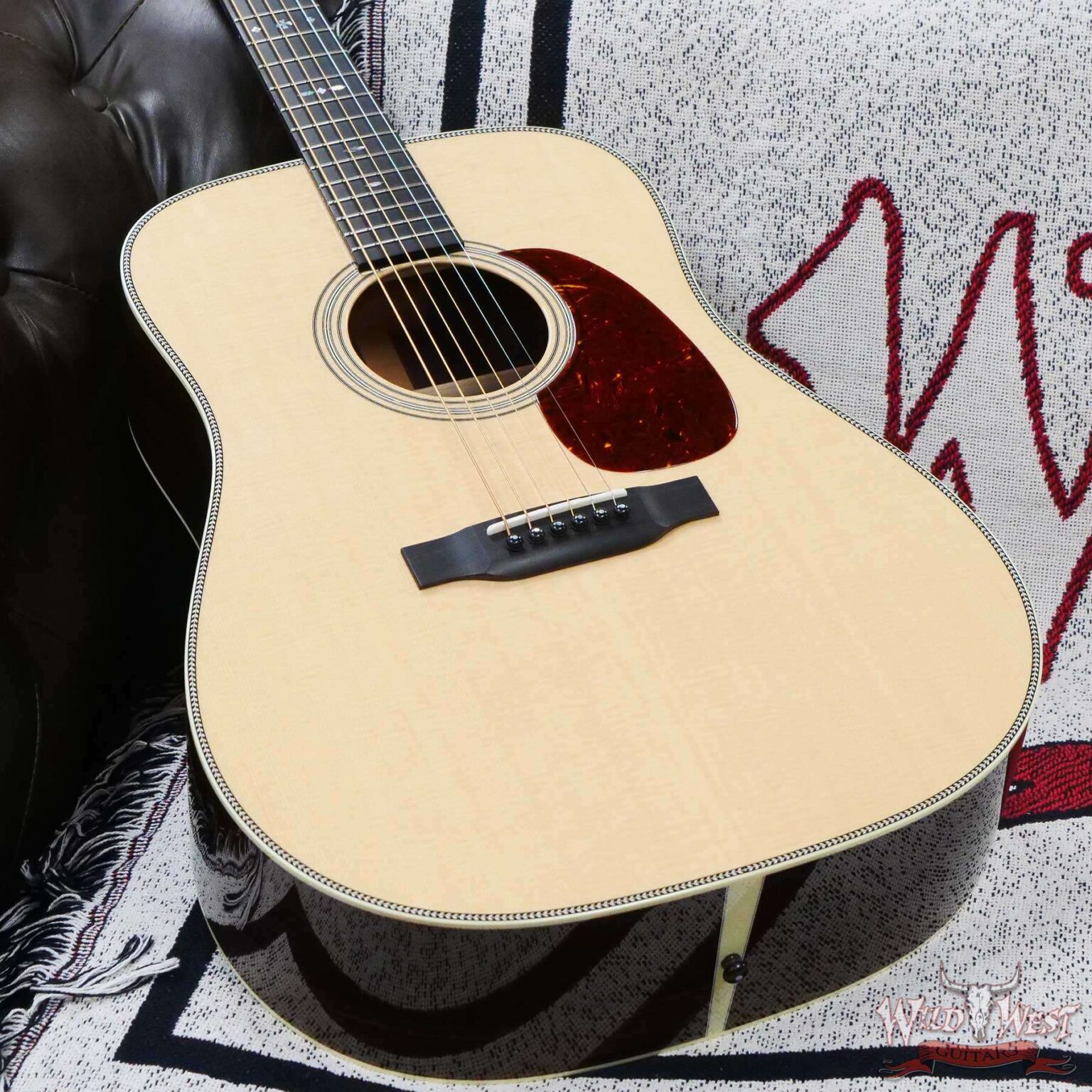 Collings D Serise Dreadnought D2H Sitka Spruce Top East Indian Rosewood Back & Sides 45 Style Snowflake Inlays Natural - Image 3