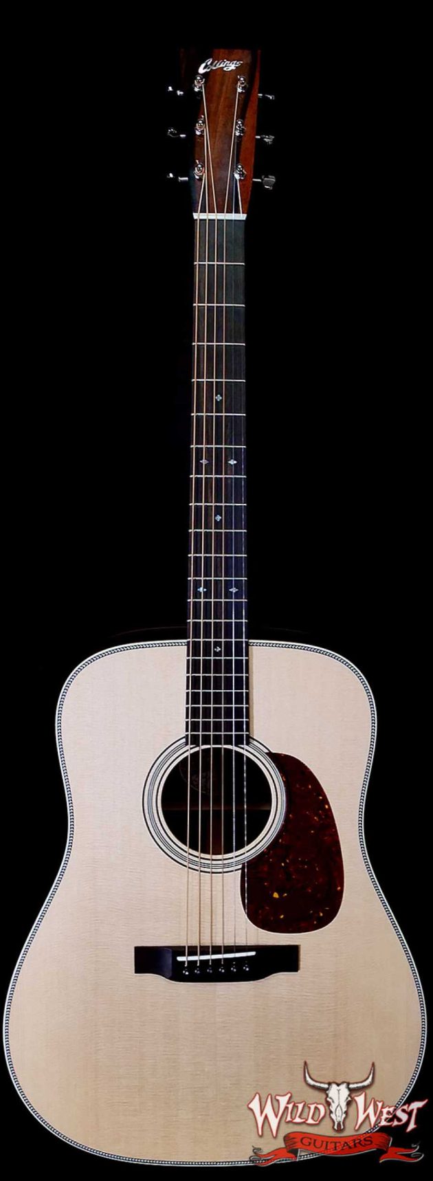 Collings D Serise Dreadnought D2H Sitka Spruce Top East Indian Rosewood Back & Sides Diamonds & Squares Inlays Natural