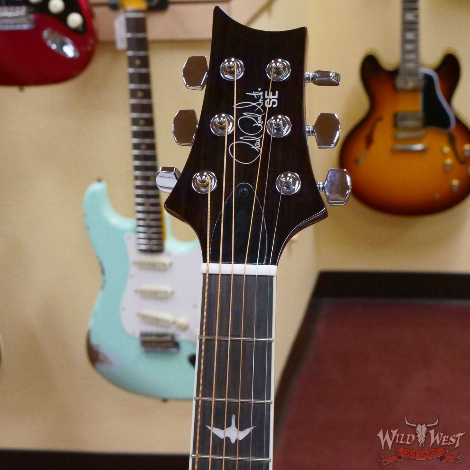 Paul Reed Smith PRS SE A40E Ebony Fretboard Ovangkol Side & Back Electric Acoustic Guitar Tobacco Sunburst - Image 2