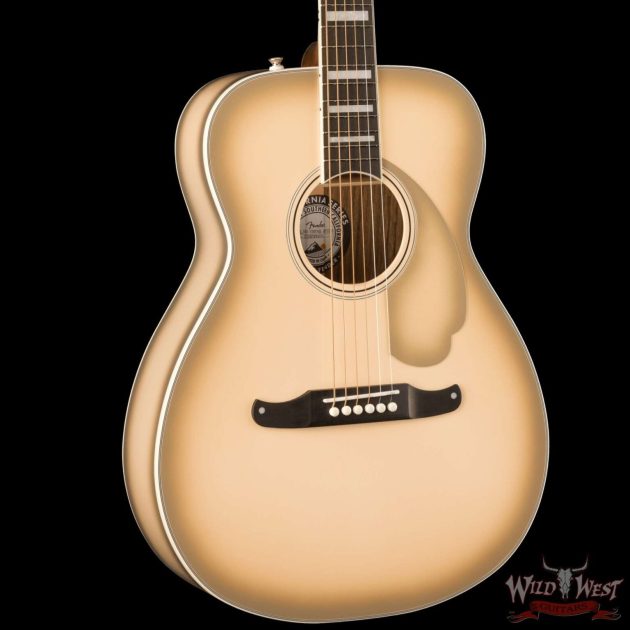 Fender Limited Edition California Vintage Malibu Antigua Finish Electric Acoustic with Hardshell Case - Image 3