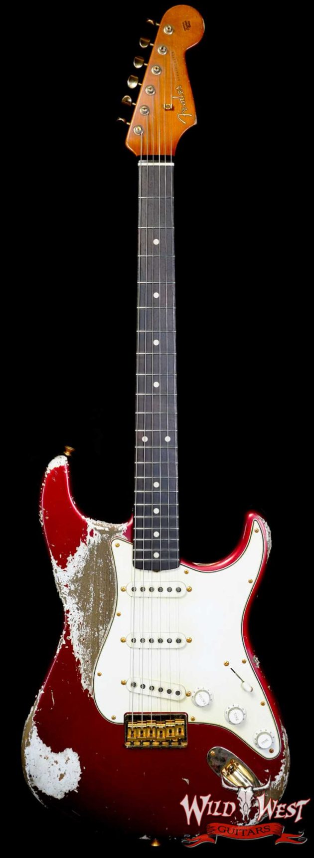 Fender Custom Shop Levi Perry Masterbuilt 1960 Stratocaster Brazilian Rosewood Board Heavy Relic Candy Apple Red with Gold Hardware 6.95 LBS (US...