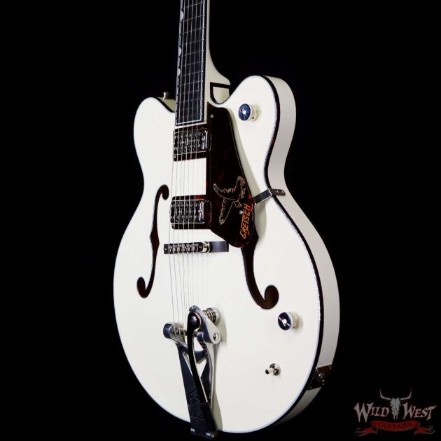 Gretsch G6636T-RF Richard Fortus Signature Falcon Center Block with String-Thru Bigsby Ebony Fingerboard Vintage White - Image 2