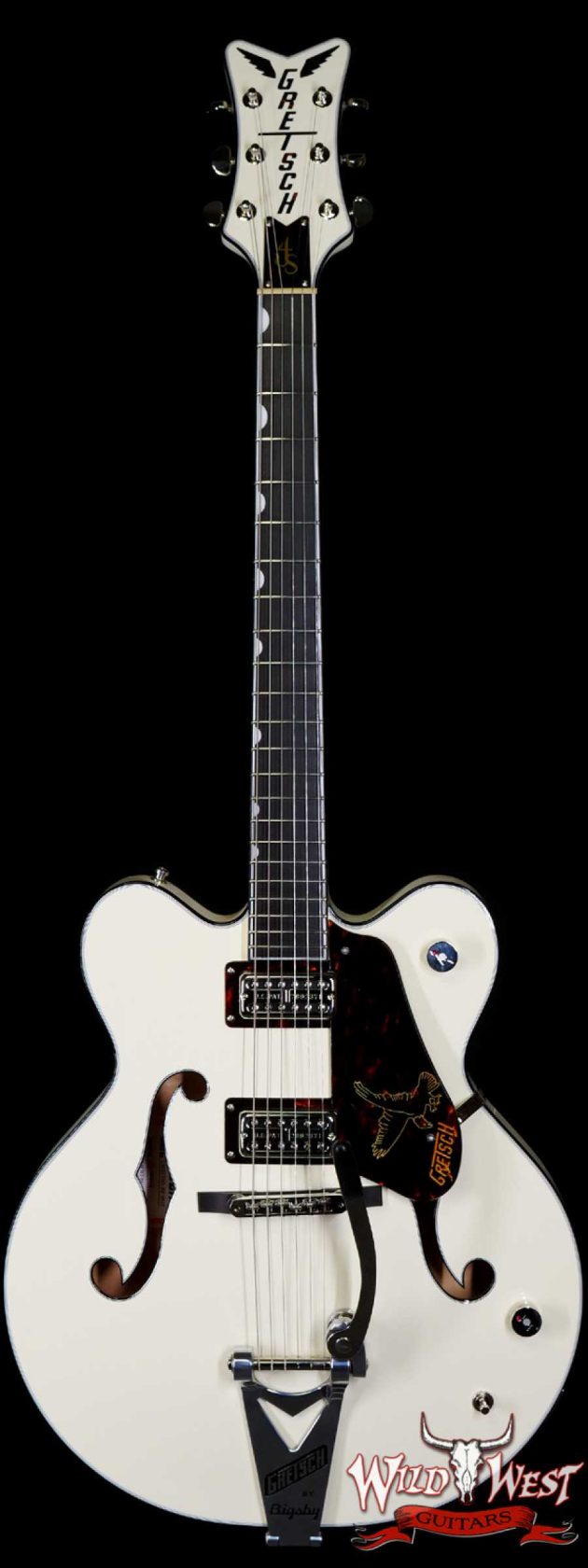 Gretsch G6636T-RF Richard Fortus Signature Falcon Center Block with String-Thru Bigsby Ebony Fingerboard Vintage White