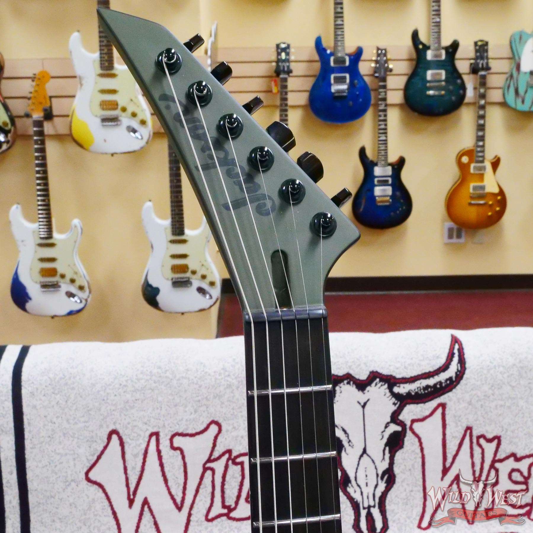 Jackson USA Custom Shop SL1H Soloist Hardtail Tune-O-Matic Bridge Olive Drab Green - Image 3