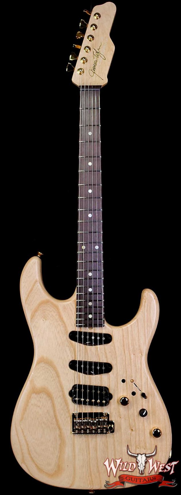 James Tyler USA Studio Elite HD 1-Piece Swamp Ash Body Birdseye Maple Neck Semi-Gloss Natural 6.75 LBS