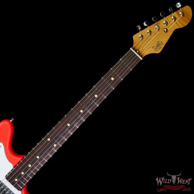 LsL Silverlake One HH Roasted Flame Maple Neck Rosewood Fingerboard Fiesta Red - Image 3