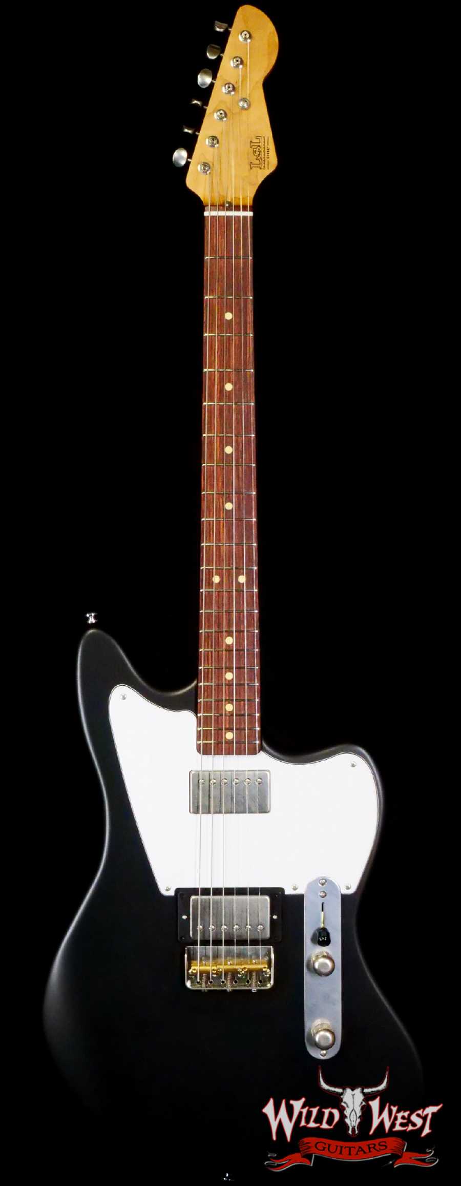LsL Silverlake One HH Roasted Flame Maple Neck Rosewood Fingerboard Black