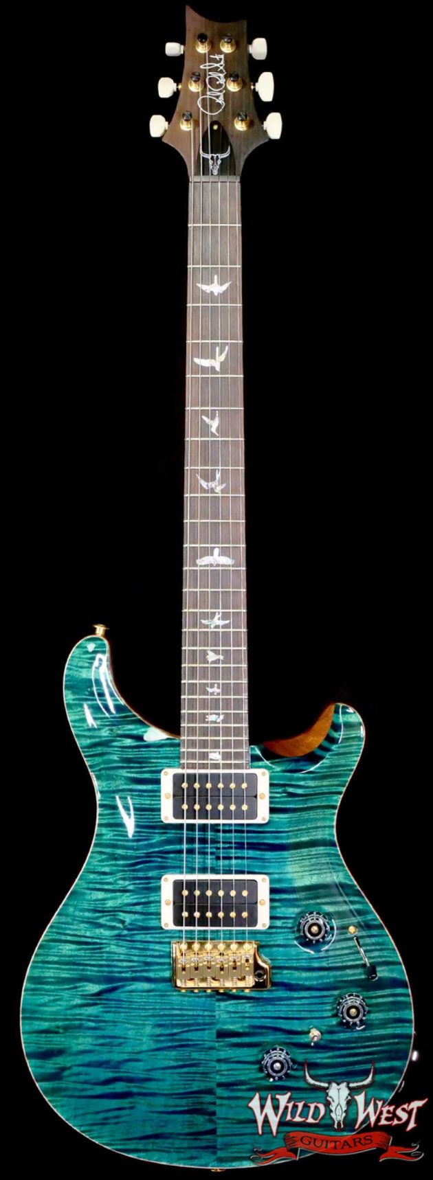 PRS Wild West Guitars 25th Anniversary Limited Run Wood Library Artist Package Custom 24 Piezo Laguna (Private Stock Color) 8.05 LBS (US Only / No International Shipping)