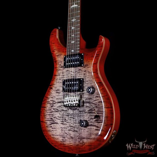 Paul Reed Smith PRS SE Custom 24 “Floyd” Floyd Rose FR Charcoal Cherry Burst 8.00 LBS - Image 3