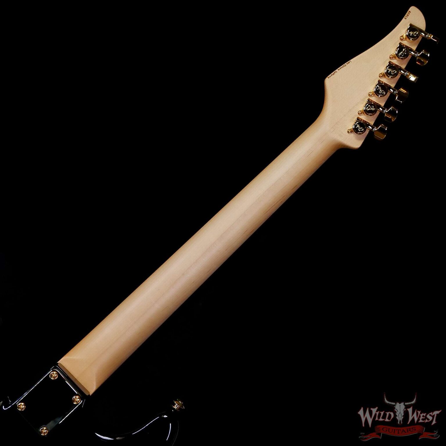 Suhr Custom Classic S HSS Rosewood Fingerboard Matching Color Headstock Gold Hardware Black 8.10 LBS - Image 3