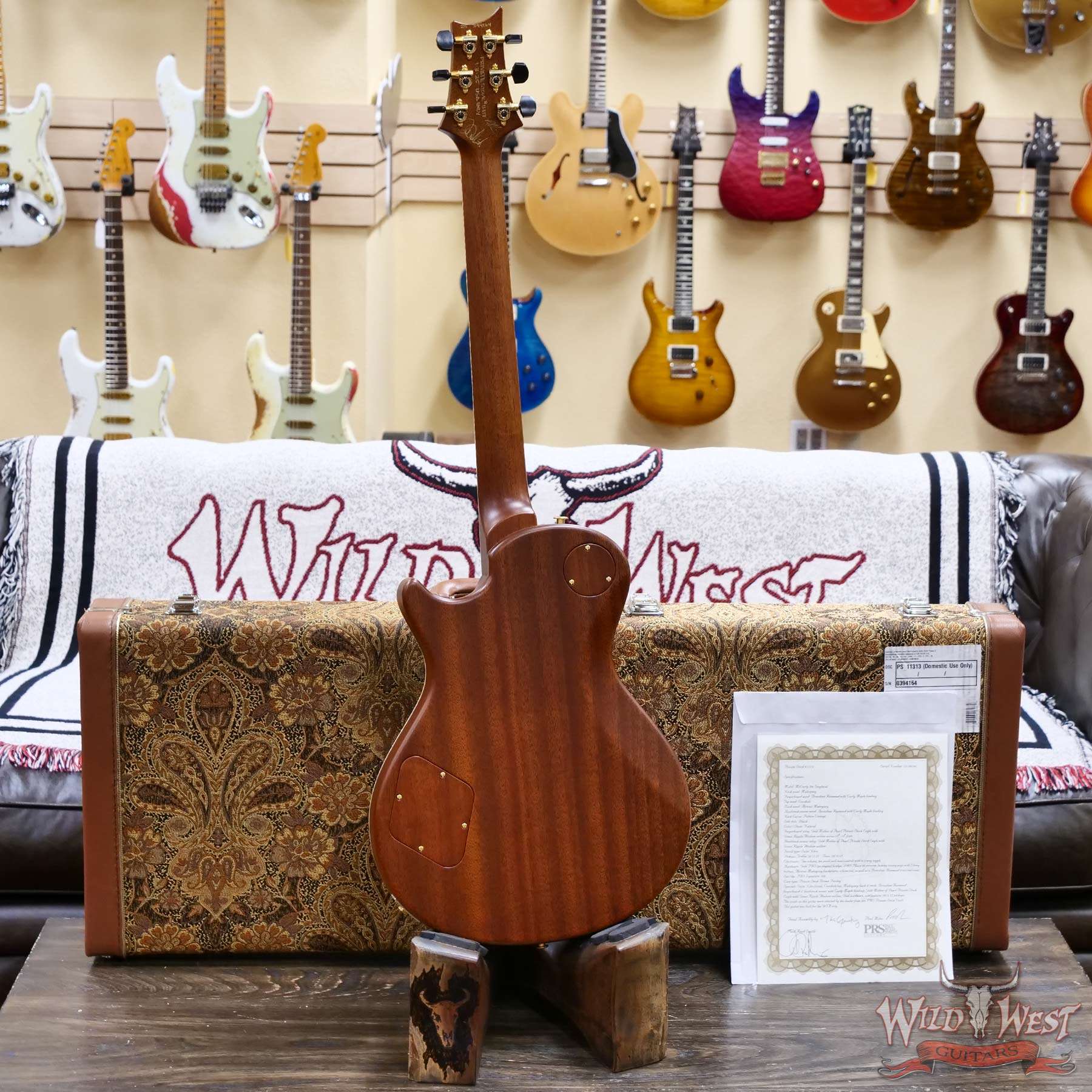 Paul Reed Smith PRS Private Stock #11313 Cocobolo Top McCarty 594 Singlecut Semi-Hollow Brazilian Rosewood Fingerboard Natural 7.85 LBS ( International Shipping) PRS - Paul Reed Smith Serial#: 25-394164 - Image 4